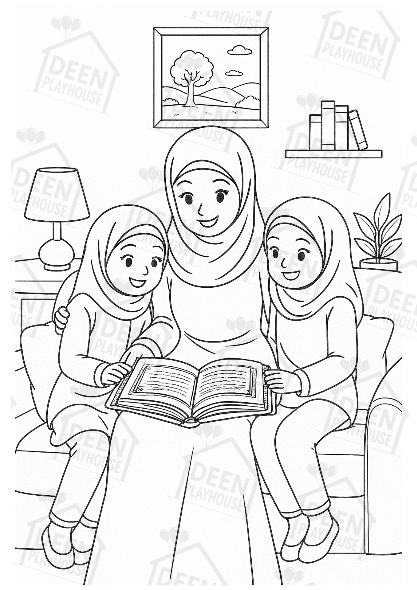 My First Muslim Colouring Book - for Girls