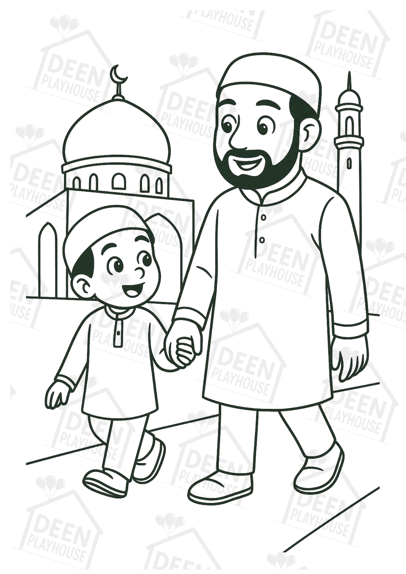 My First Muslim Colouring Book - For Boys