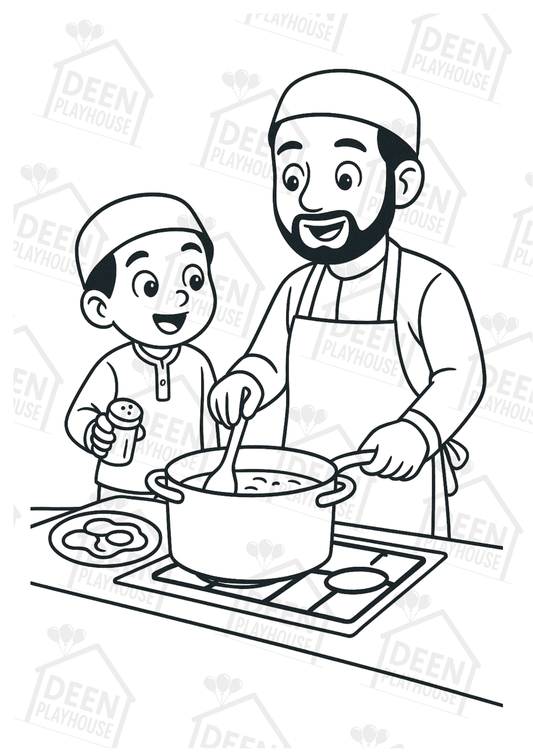 My First Muslim Colouring Book - For Boys
