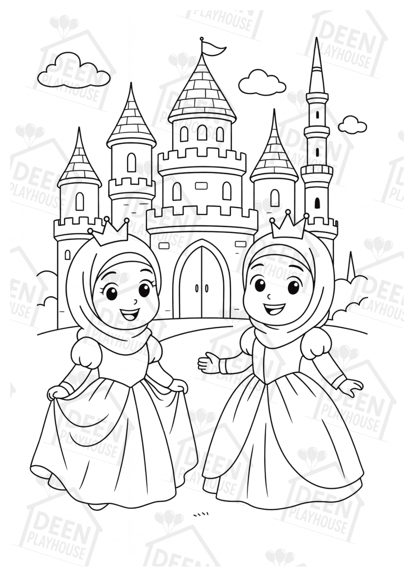 My First Muslim Colouring Book - for Girls