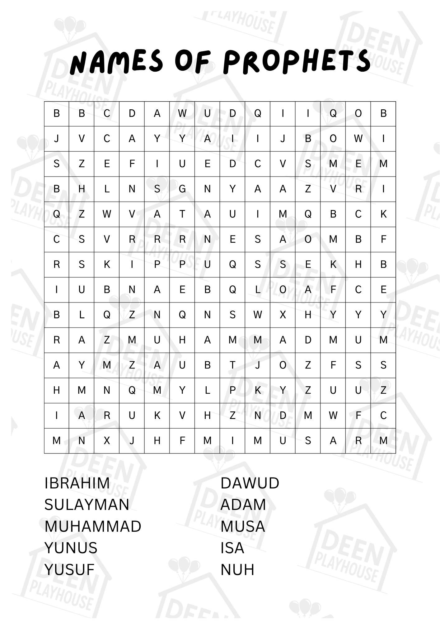 Islamic Word Search Book
