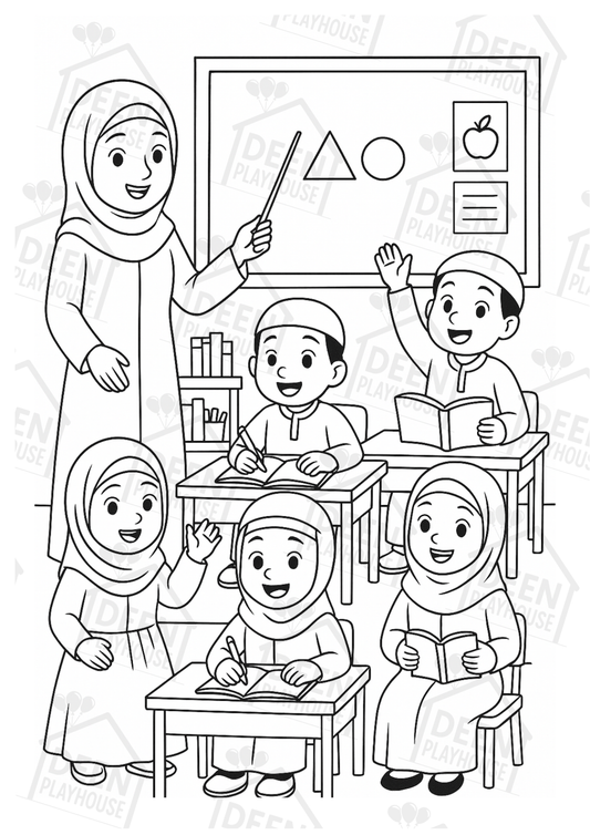 My First Muslim Colouring Book