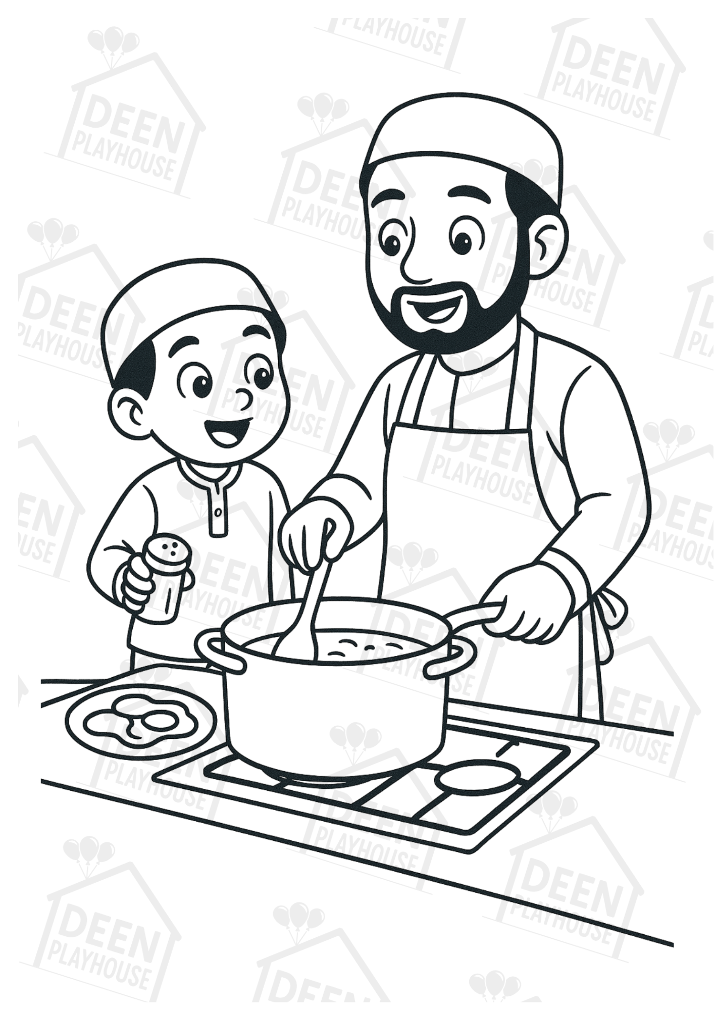 My First Muslim Colouring Book - For Boys