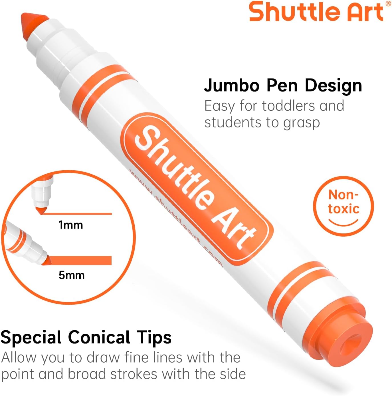8 Colours Felt Tip Pens for Children