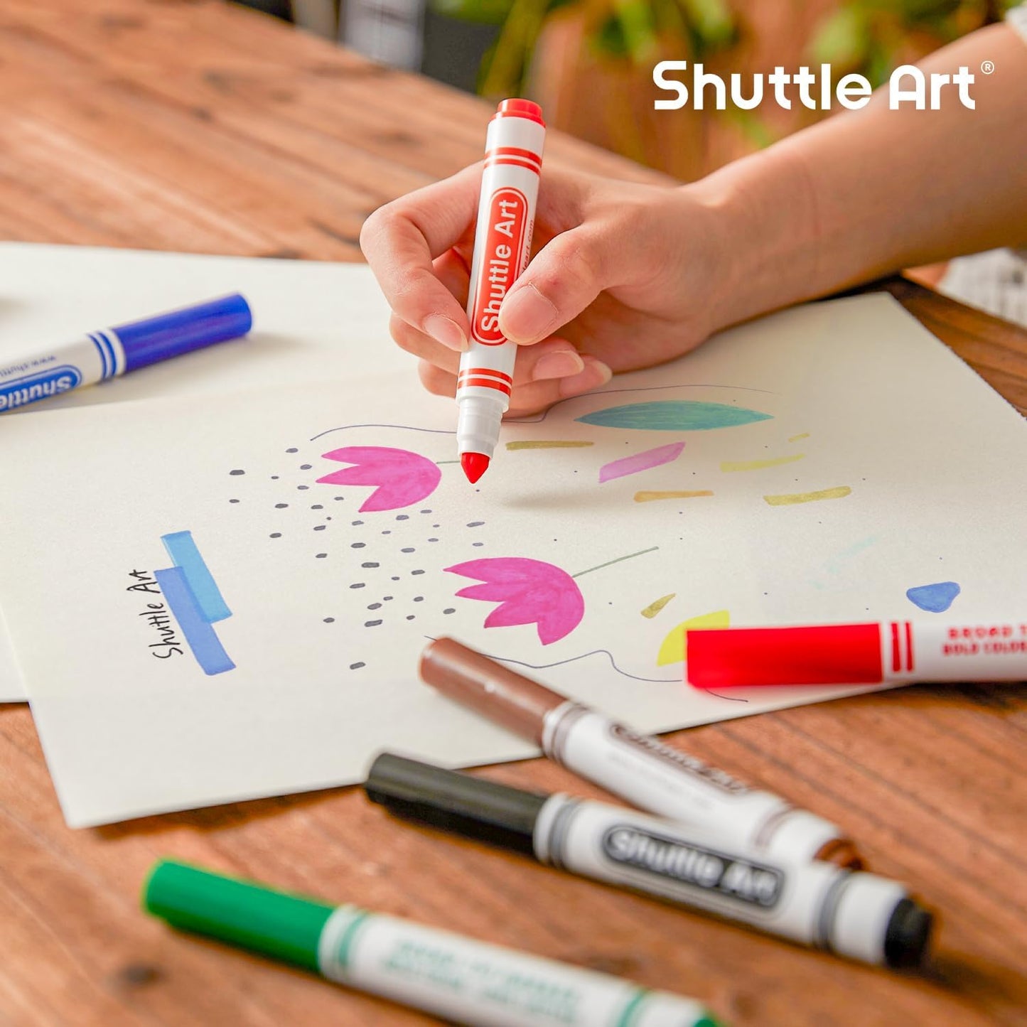 8 Colours Felt Tip Pens for Children